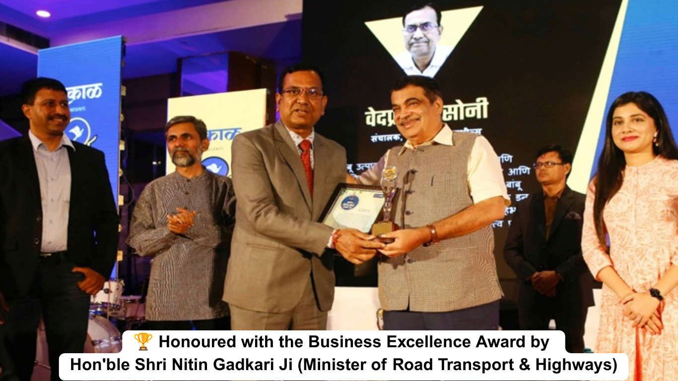 Award from Gadkari Ji